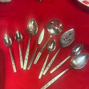 Oneida Silver Floral Serving Utensils